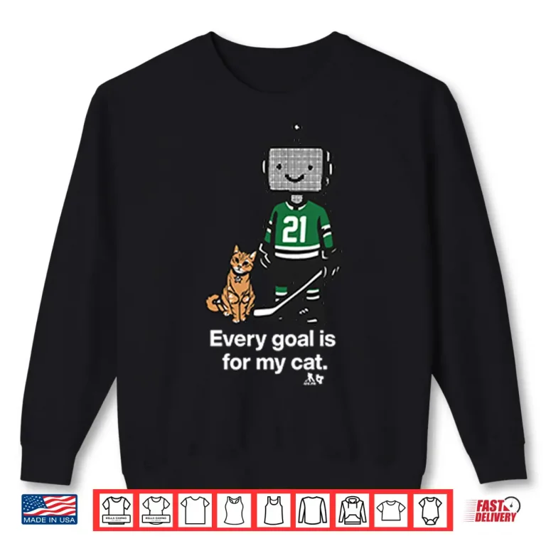 Sweatshirt Jason Robertson Dallas Stars Every Goal Is For My Cat Shirt