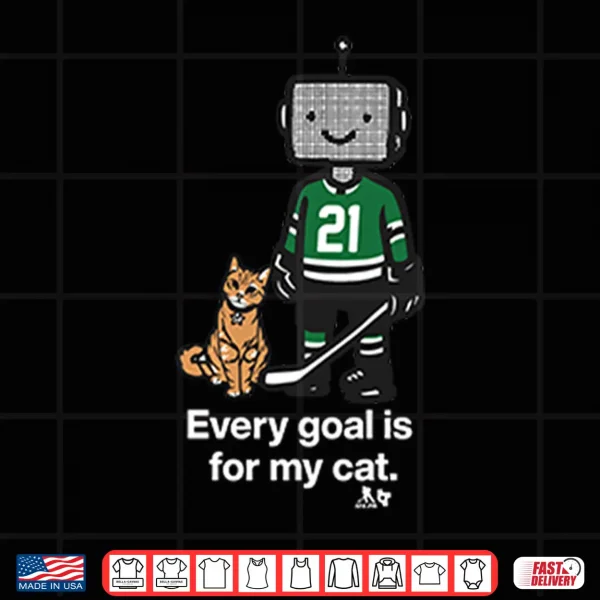 Jason Robertson Dallas Stars Every Goal Is For My Cat Shirt 4 Design Jason Robertson Dallas Stars Every Goal Is For My Cat Shirt