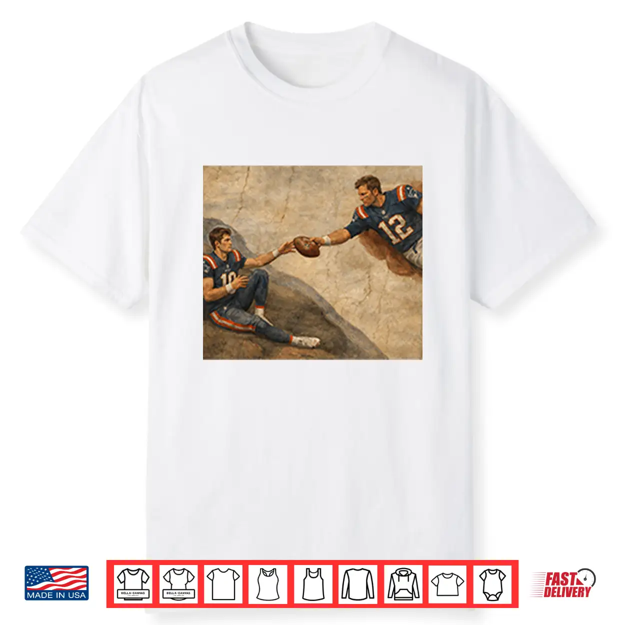 The Creation Of Adam Tom Brady Drake Maye Shirt The Creation Of Adam Tom Brady Drake Maye Shirt