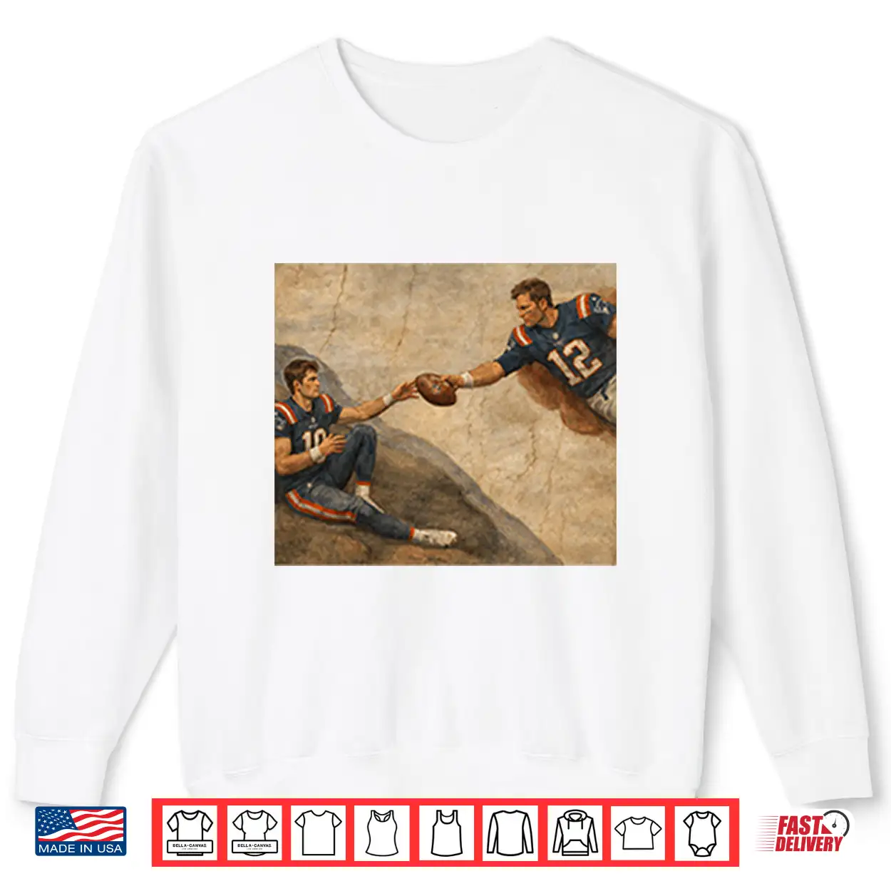 The Creation Of Adam Tom Brady Drake Maye Shirt The Creation Of Adam Tom Brady Drake Maye Shirt