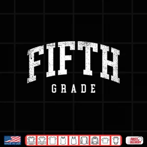 Design Fifth Grade Squad 5th Grade Team Retro First Day of School Shirt