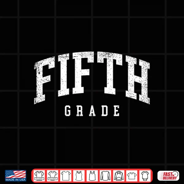 Design Fifth Grade Squad 5th Grade Team Retro First Day of School Shirt