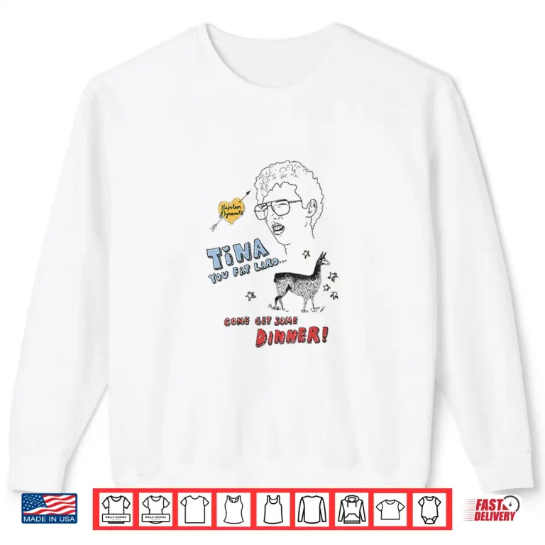 Sweatshirt Napoleon Dynamite Tina Get Your Dinner Sketchbook Shirt