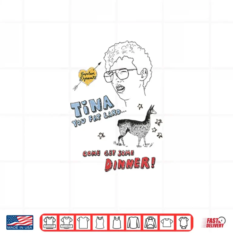 Design Napoleon Dynamite Tina Get Your Dinner Sketchbook Shirt