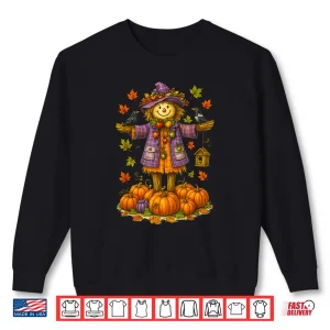 Sweatshirt Scarecrow Autumn Harvest Fall Season Pumpkin Thanksgiving Shirt