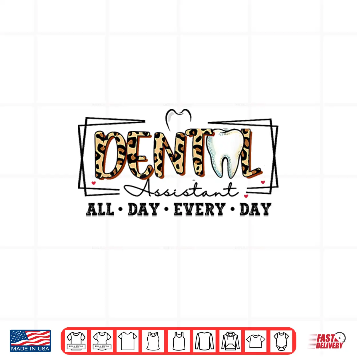 Dental Assistant Leopard Men Women Dental Hygienist Dentists Shirt Dental Assistant Leopard Men Women Dental Hygienist Dentists Shirt