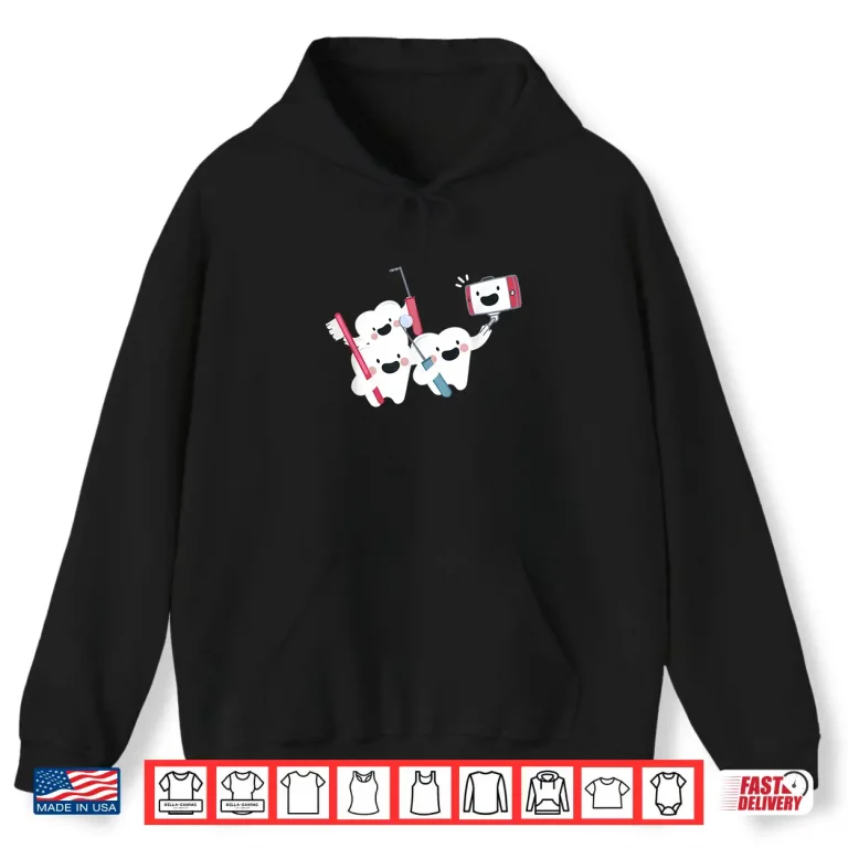 Hoodie Molar Selfie Funny Dentist Shirt Gift For Dentists