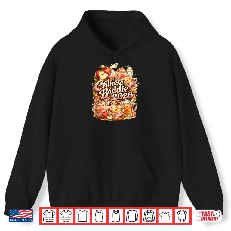 Hoodie Chinese Baddie 2026 Boiled Apple Tea Shirt