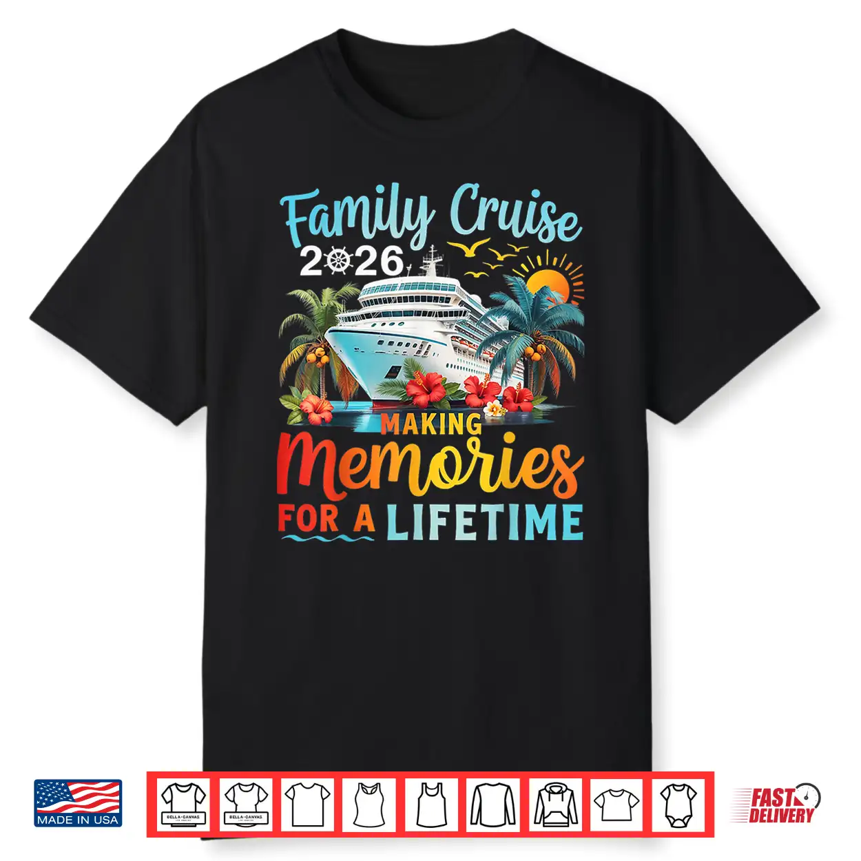 Family Cruise 2026 Family Cruise Vacation Summer Party Shirt Family Cruise 2026 Family Cruise Vacation Summer Party Shirt