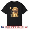 Goldendoodle Howling To The Moon Vintage Shirt