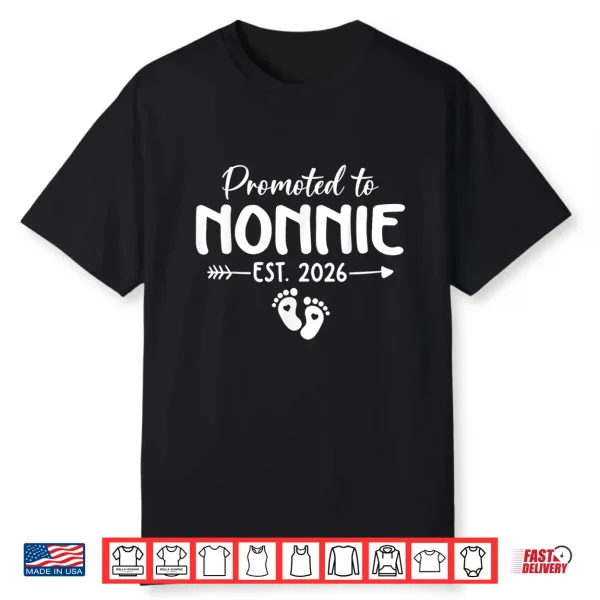 Promoted To Nonnie Est 2026 Shirt