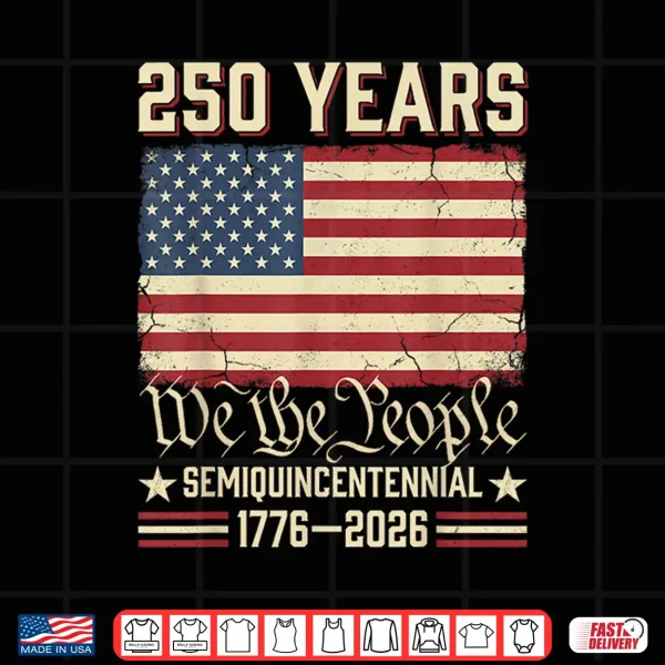 Design USA 250th Anniversary Patriotic Shirt