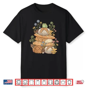 Cottagecore Sourdough Frog Bread Funny Bakery Baking Art Shirt