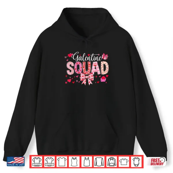 Hoodie Galentine Squad Galentine Gang Girls Club Valentine Shirt