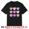 Hockey Candy Heart Motivational Phrases Valentines Shirt