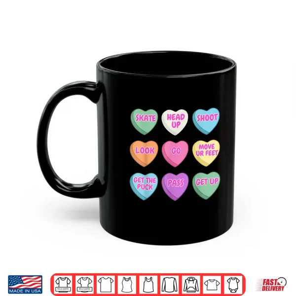 Hockey Candy Heart Motivational Phrases Valentines Shirt 3 Mug Hockey Candy Heart Motivational Phrases Valentines Shirt
