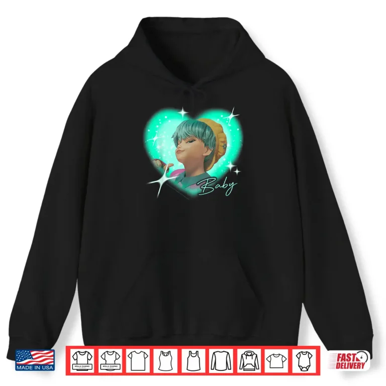 Hoodie Kpop Demon Hunters The Saja Boys Baby Charming Gaze Heart Shirt