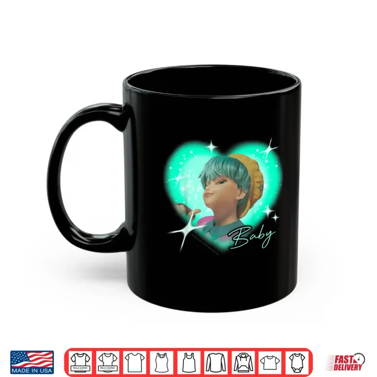 Mug Kpop Demon Hunters The Saja Boys Baby Charming Gaze Heart Shirt