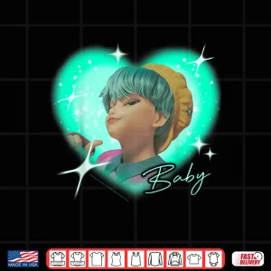 Design Kpop Demon Hunters The Saja Boys Baby Charming Gaze Heart Shirt