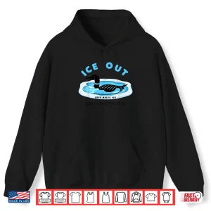 Hoodie Minnesota Loon Ice Out Love Melts Ice Graphic Shirt