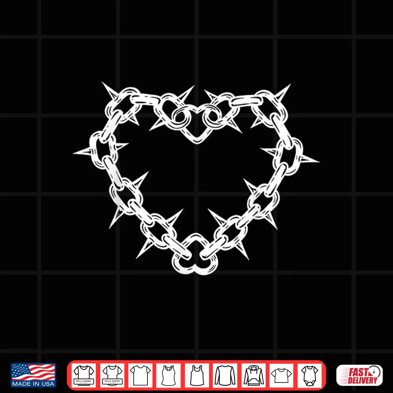 Punk Spike Heart Shirt Punk Spike Heart Shirt