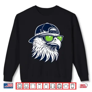 Sweatshirt Retro Cool Bird With Sunglasses Graphic Tee