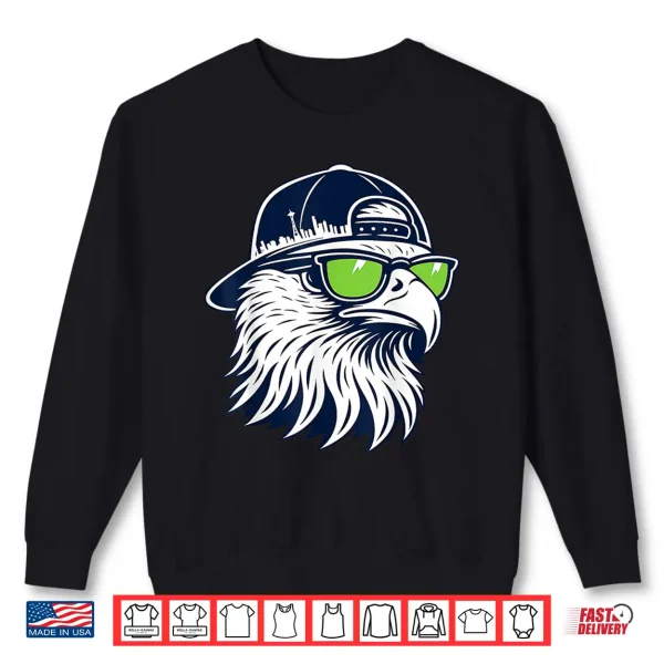 Retro Cool Bird With Sunglasses Graphic Tee 2 Sweatshirt Retro Cool Bird With Sunglasses Graphic Tee