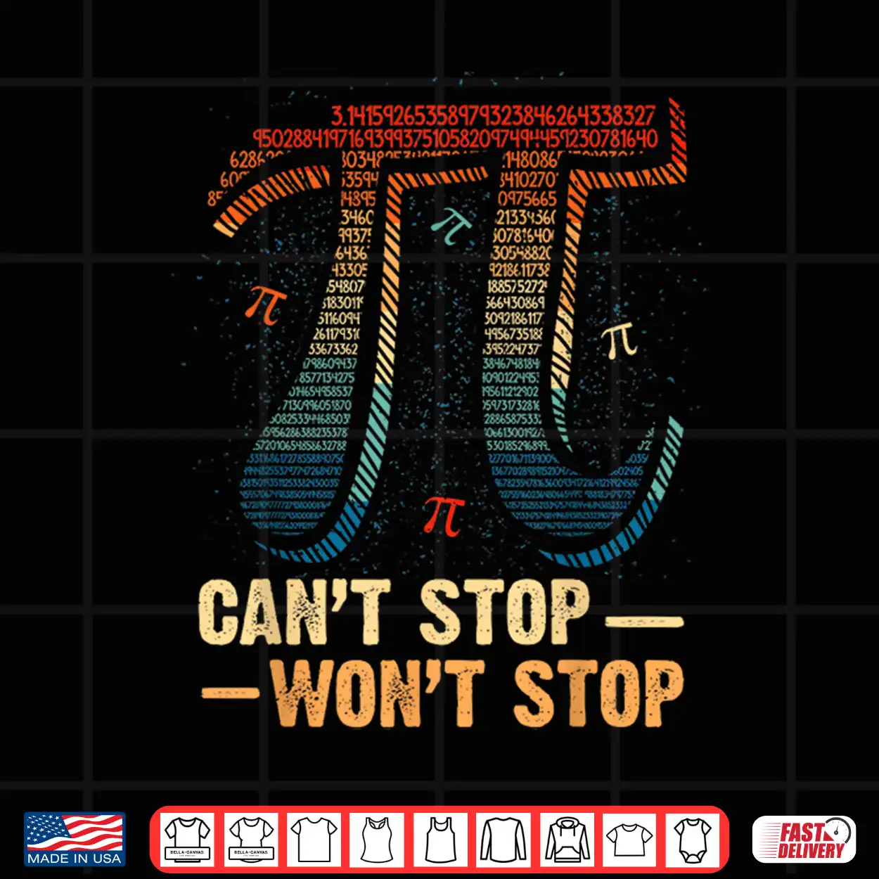 Vintage Can’T Stop Pi Won’T Stop Math Pi Day Funny Maths Shirt Vintage Can’T Stop Pi Won’T Stop Math Pi Day Funny Maths Shirt