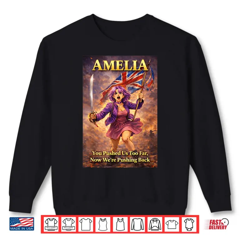 Sweatshirt We Are All Amelia Vintage Uk Union Jack British England Shirt
