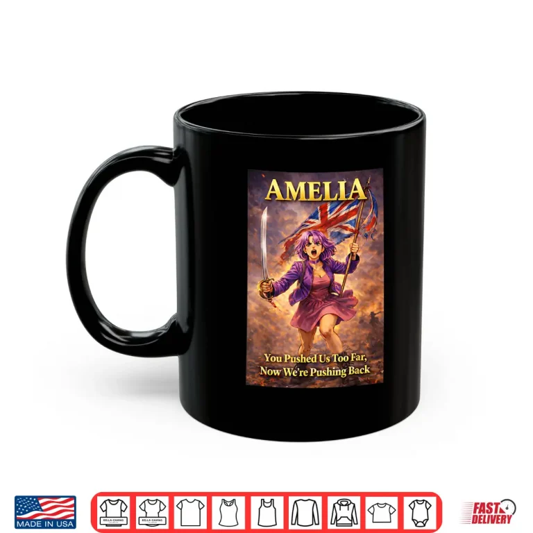 Mug We Are All Amelia Vintage Uk Union Jack British England Shirt