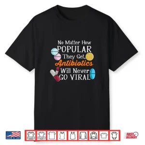 Antibiotics Will Never Go Viral Funny Pharmacists Shirt
