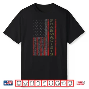 Cool Patriotic Pharmacists Usa Us Flag Gift Idea Shirt