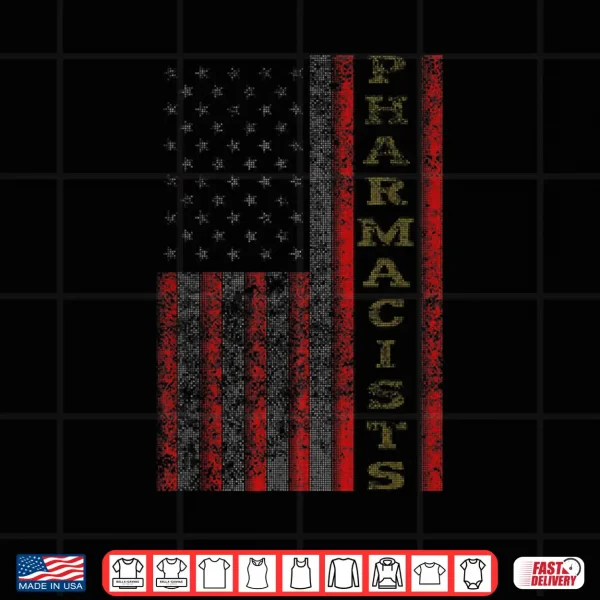 Design Cool Patriotic Pharmacists Usa Us Flag Gift Idea Shirt