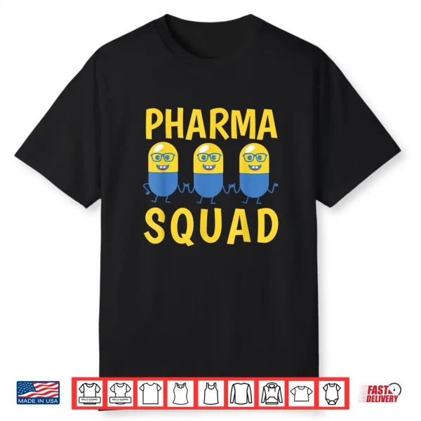 Funny Pharma Squad Dancing Pills Pharmacy Technicians Gift Shirt