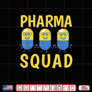 Design Funny Pharma Squad Dancing Pills Pharmacy Technicians Gift Shirt