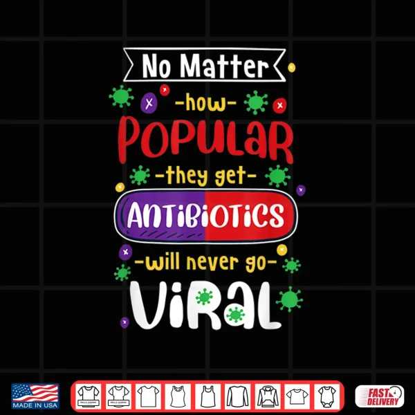 Design No Matter How Popular They Get Antibiotics Will Never Go Shirt