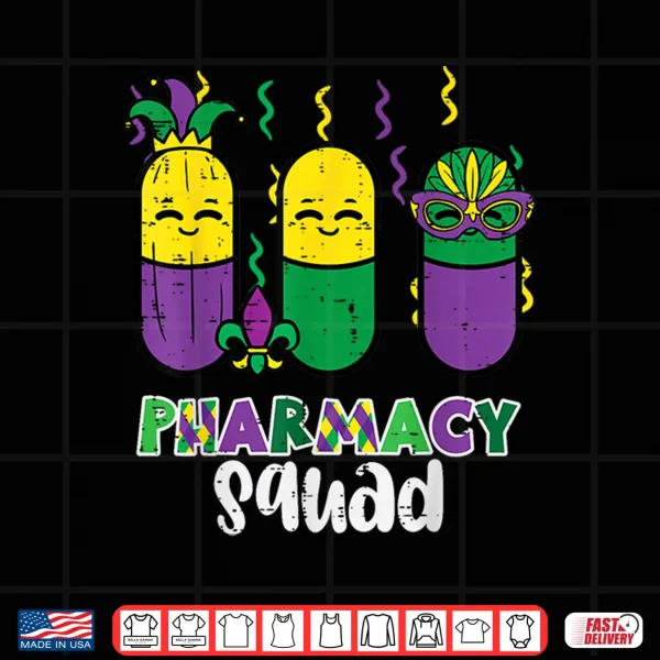 Design Mardi Gras Pharmacy Squad Matching Pharmacists Men Women Shirt