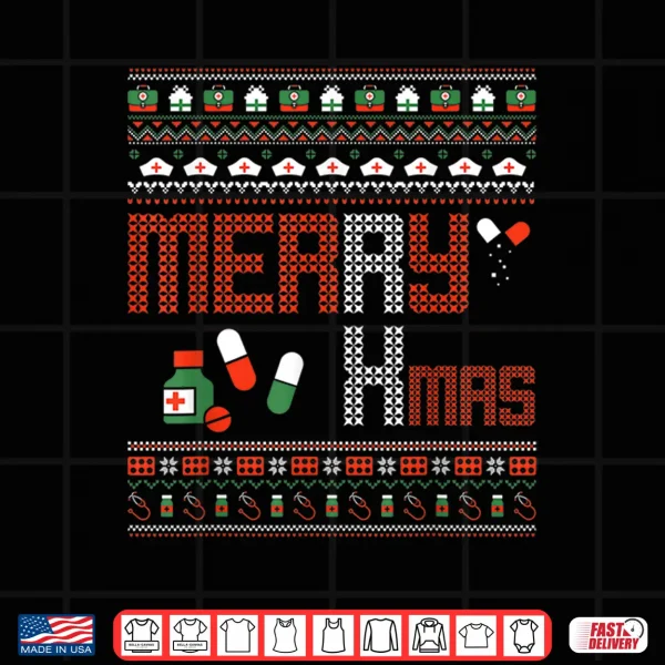 Design Merry Rxmas Physician Doctor Pharmacist Ugly Xmas Sweater Shirt