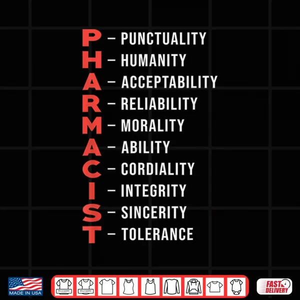 Design Pharmacist Quote Tech Retro Medicine Pharmacy Technician Shirt