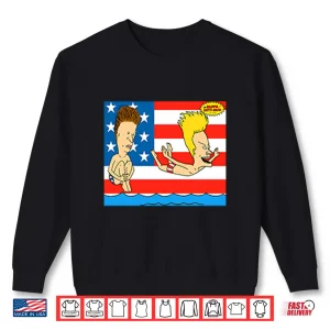 Sweatshirt Beavis And Butthead Rock Americana Shirt