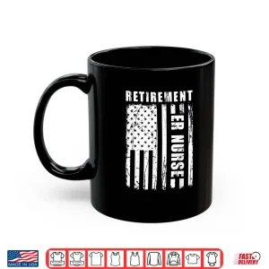 Mug Classic American Flag Retirement Er Nurse Retired Emergency Shirt 1