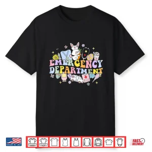 Er Easter Nurse Crew Easter Day Emergency Room Nurses Bunny Shirt