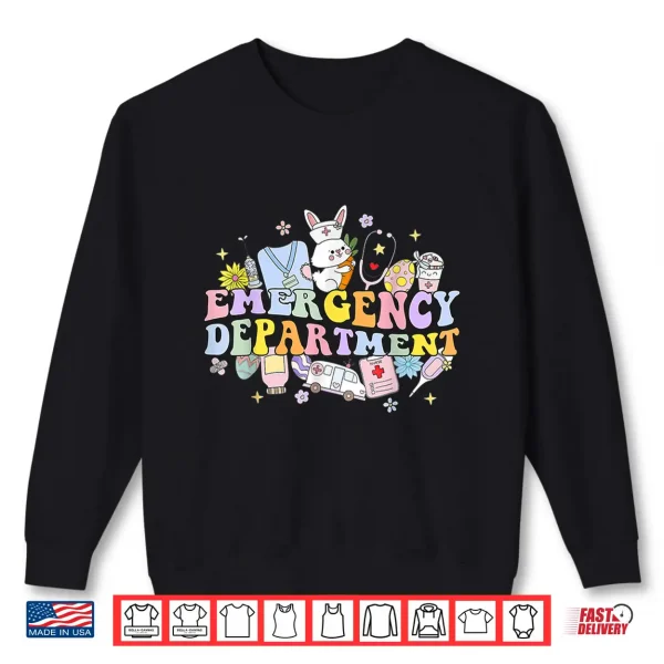 Sweatshirt Er Easter Nurse Crew Easter Day Emergency Room Nurses Bunny Shirt