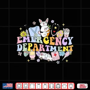 Design Er Easter Nurse Crew Easter Day Emergency Room Nurses Bunny Shirt