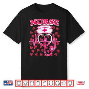 Nurse Valentines Day Valentine Er Icu Nicu Rn Nurses Women Shirt