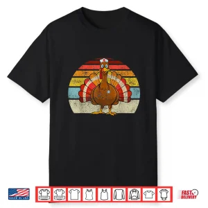Turkey Nurse Thanksgiving Nurses Rn Er Icu Nursing Women Shirt
