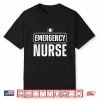 Cool Emergency Nurse Art For Men Women Er Nurses Rn Oncology Shirt