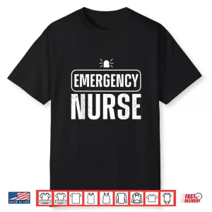 Cool Emergency Nurse Art For Men Women Er Nurses Rn Oncology Shirt