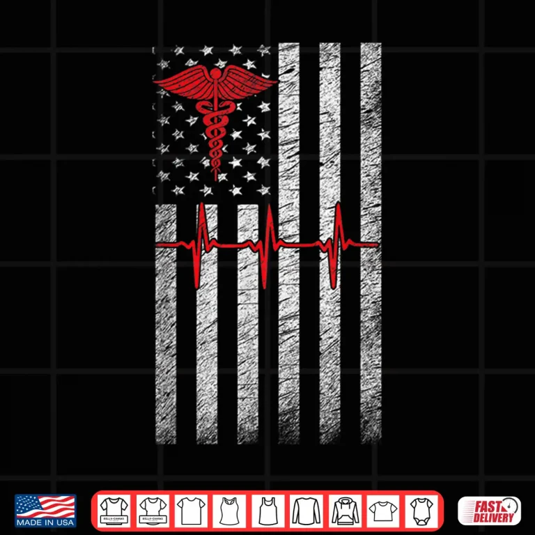 Design Er Nurse American Flag Design Emergency Nurses Day Tshirt