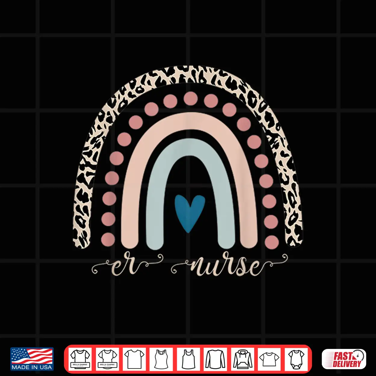 Er Nurse Leopard Rainbow Appreciation Emergency Room Nurses Shirt Er Nurse Leopard Rainbow Appreciation Emergency Room Nurses Shirt